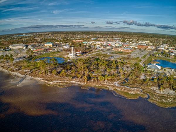 Port St Joe from the air Port St Joe from the air
